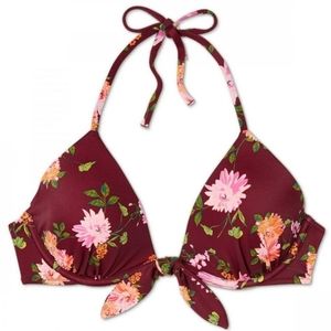 Shade & Shore Boysenberry 34D Bikini top